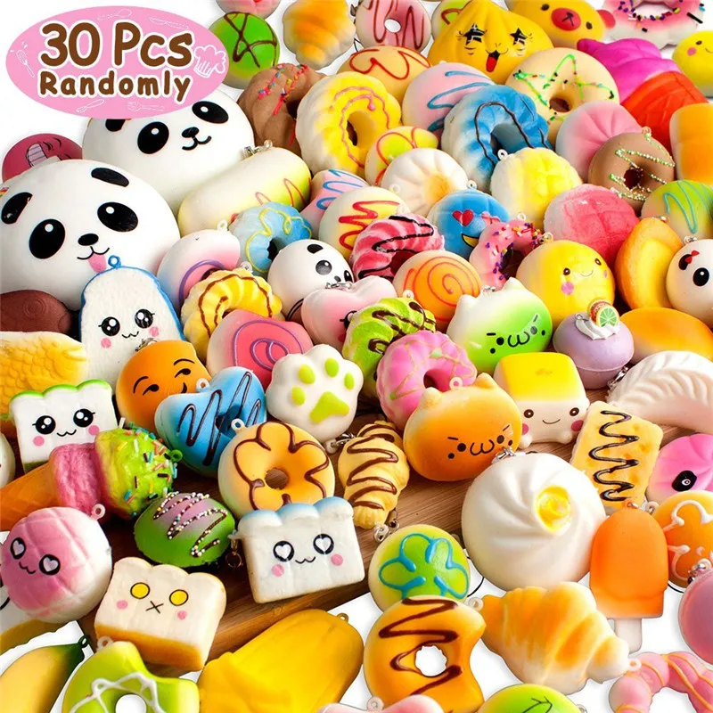 Squishy Squeeze Toy Stress Ball Animal Bread Cake Mochi Stress Relief Toys