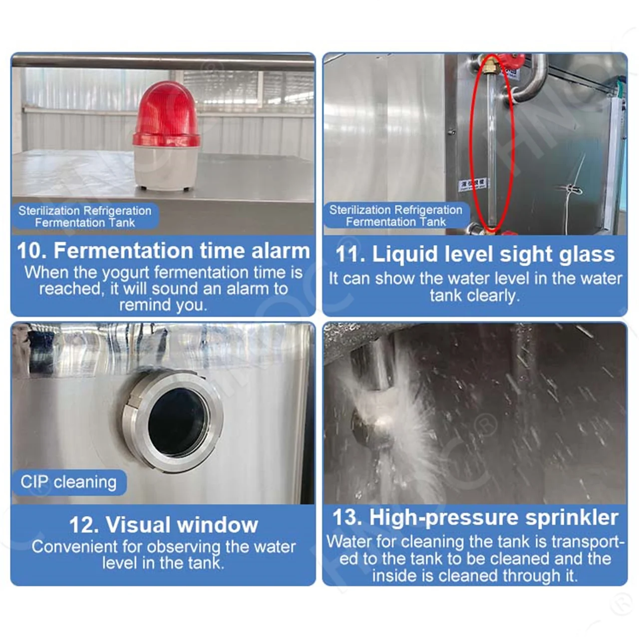 HNOC Drinking Yoghurt Milk Pasteurization Tank 100l Process Machine Dairy Yogurt Production Line