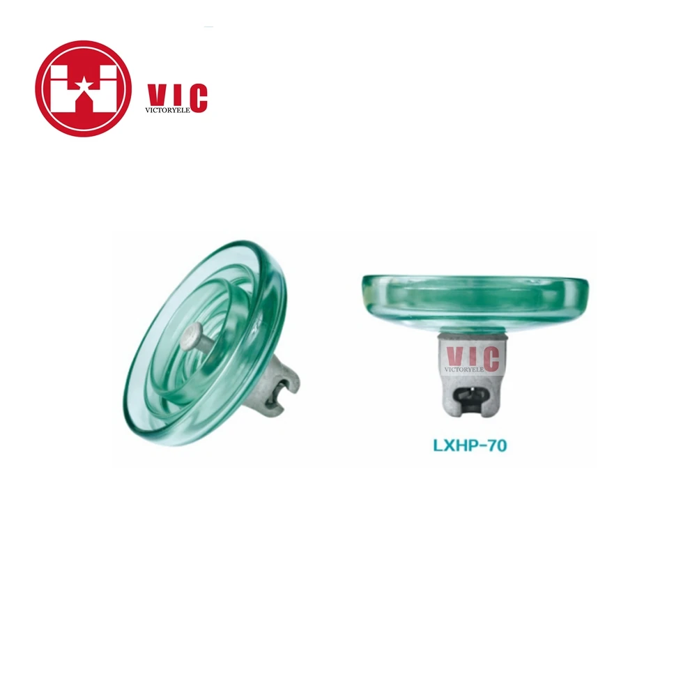 High Quality Suspension Disc Type Toughened Glass Insulator For Overhead Transmission Line