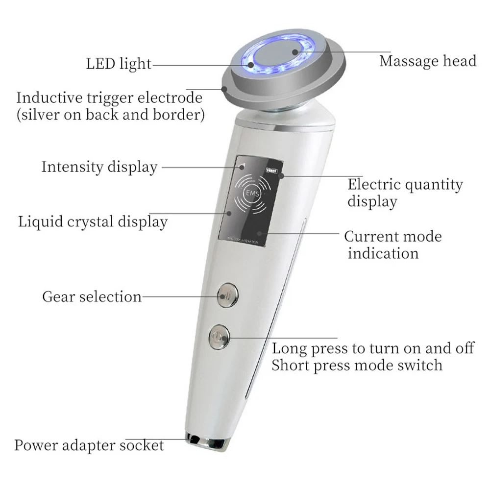 Personal Health Care RF/EMS Led light Facial Skin Lifting Tightening Beauty Massager Facial Device/Machine