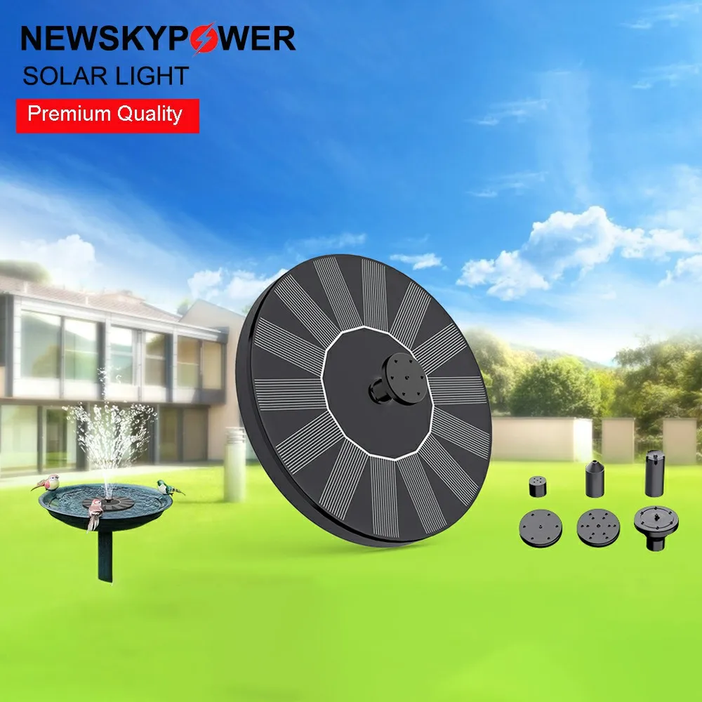 China Factory Price Decorative Solar Powered Bird Bath Fountain for Garden Landscape
