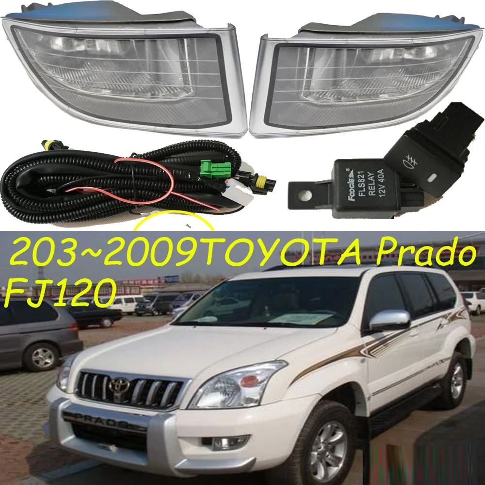 Автомобильный бампер aurion головной светильник для 2003 ~ 2009y Toyota Land Cruiser Prado противотуманный светильник автомобильные аксессуары LC120 FJ120 cruiser налобный фонарь