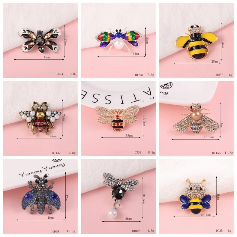 Fashion small metal bee shape shoe clips shoe buckles ornaments bling for women and girls party gifts shoes decorations charms