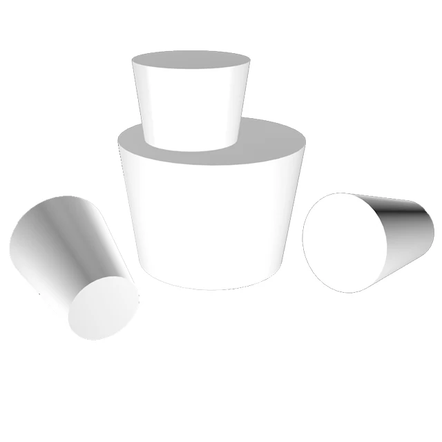 
High temperature test tube plug sealing rubber plug Solid conical white hole waterproof anti-odor 