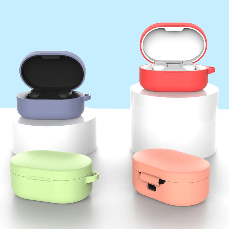Защитный силиконовый чехол с анти-потерянный крюк для xiaomi redmi airdots наушников