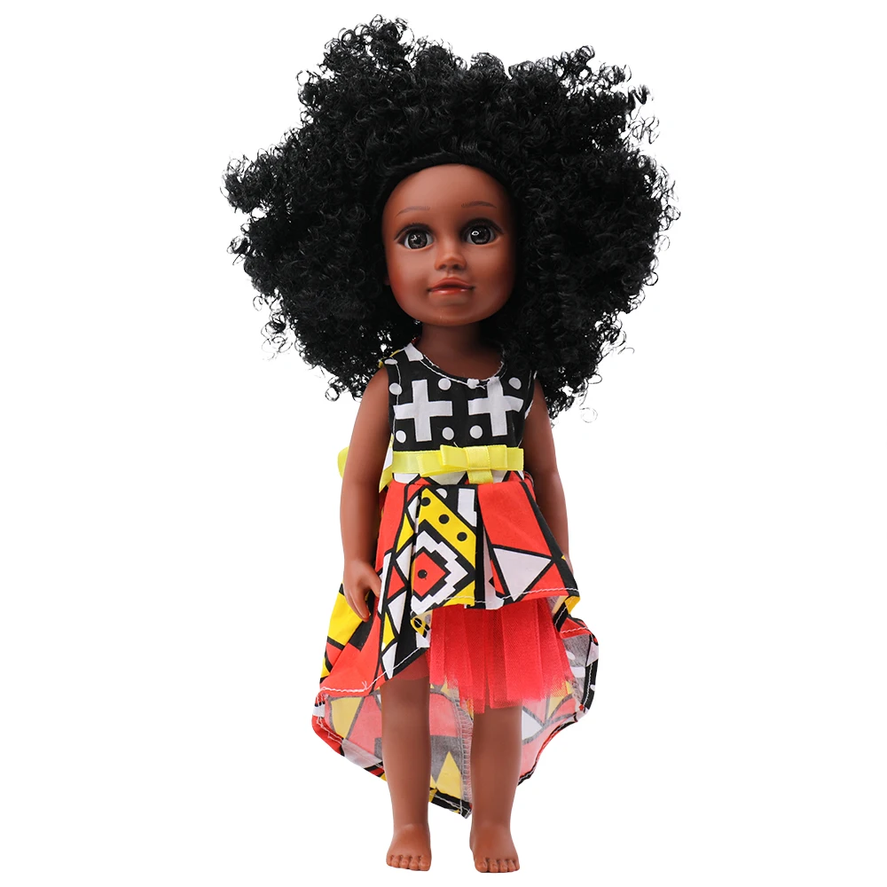 Nathaniel plastic wholesale fashion beautiful realistic kids customized black girl dolls