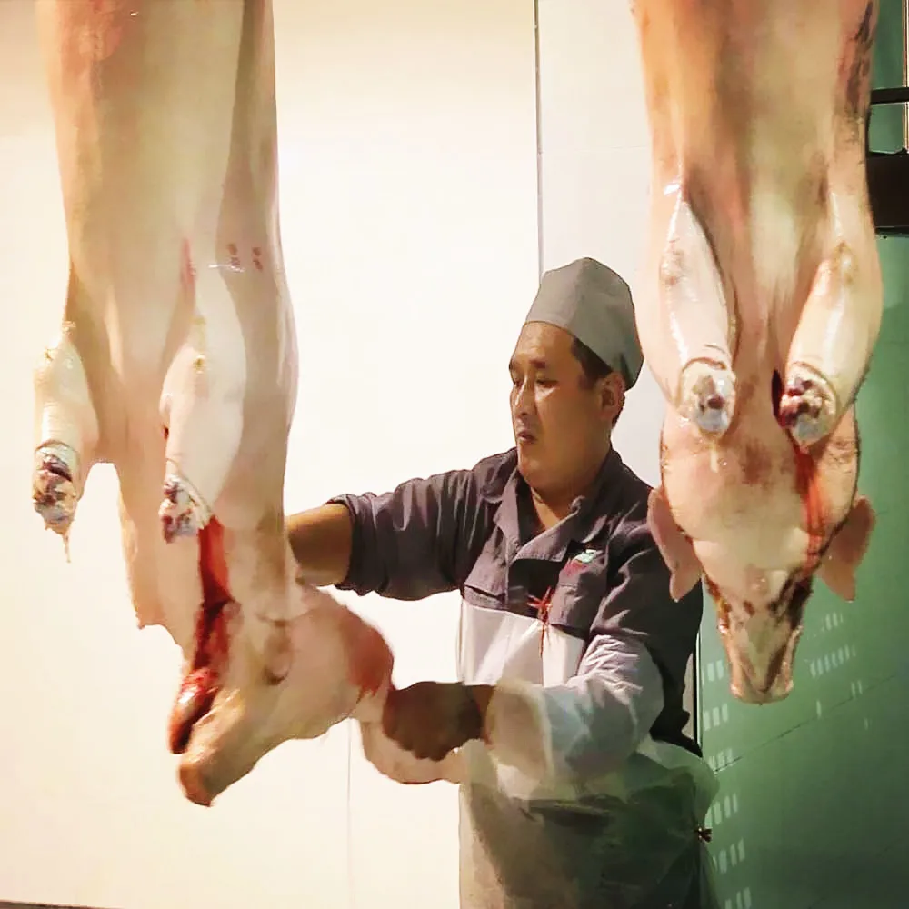 New Pig Slaughter Line for Swine Slaughterhouse Equipment with Hog Soar Band Saw