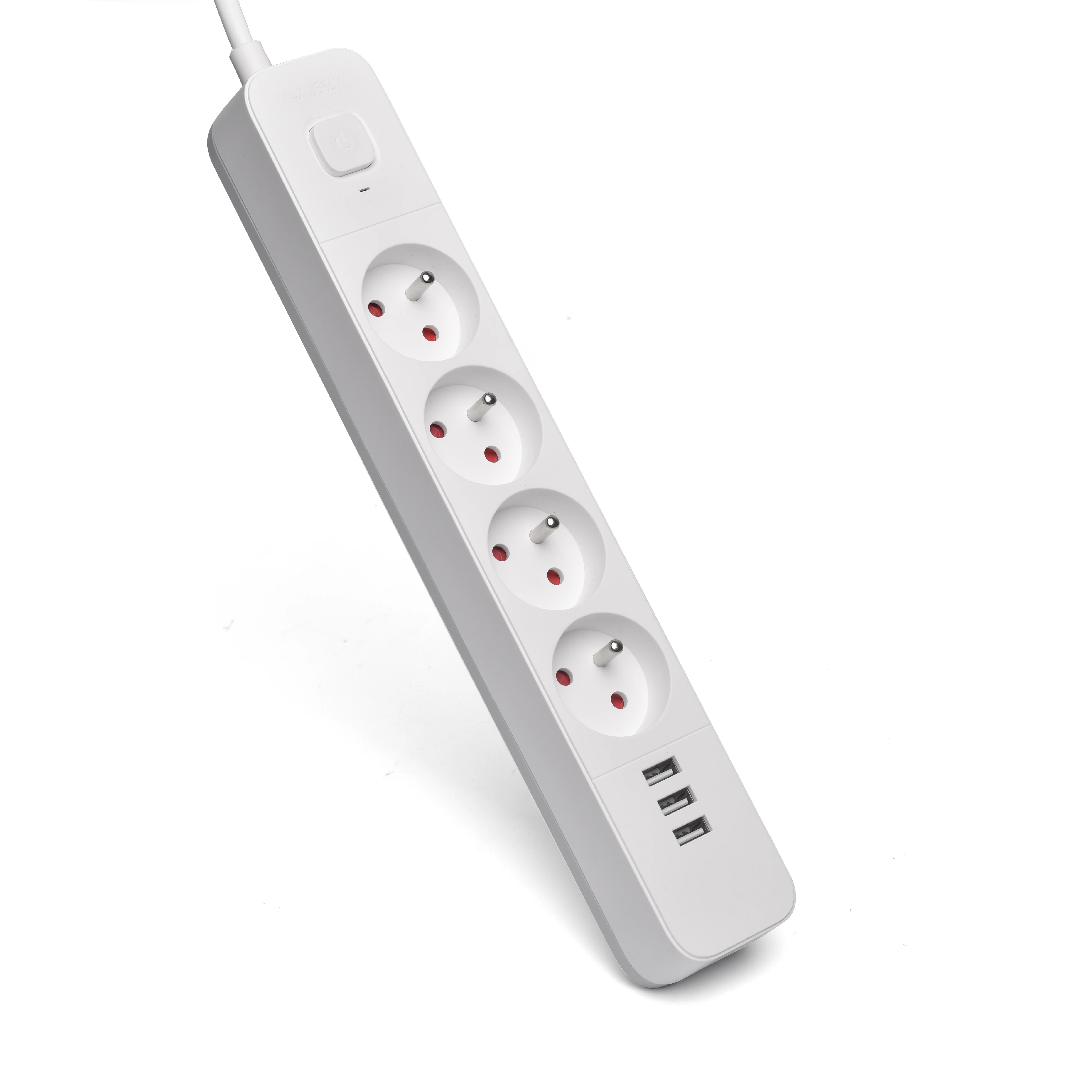 OEM USB Power Strip Tabletop Extension Socket FR Plug