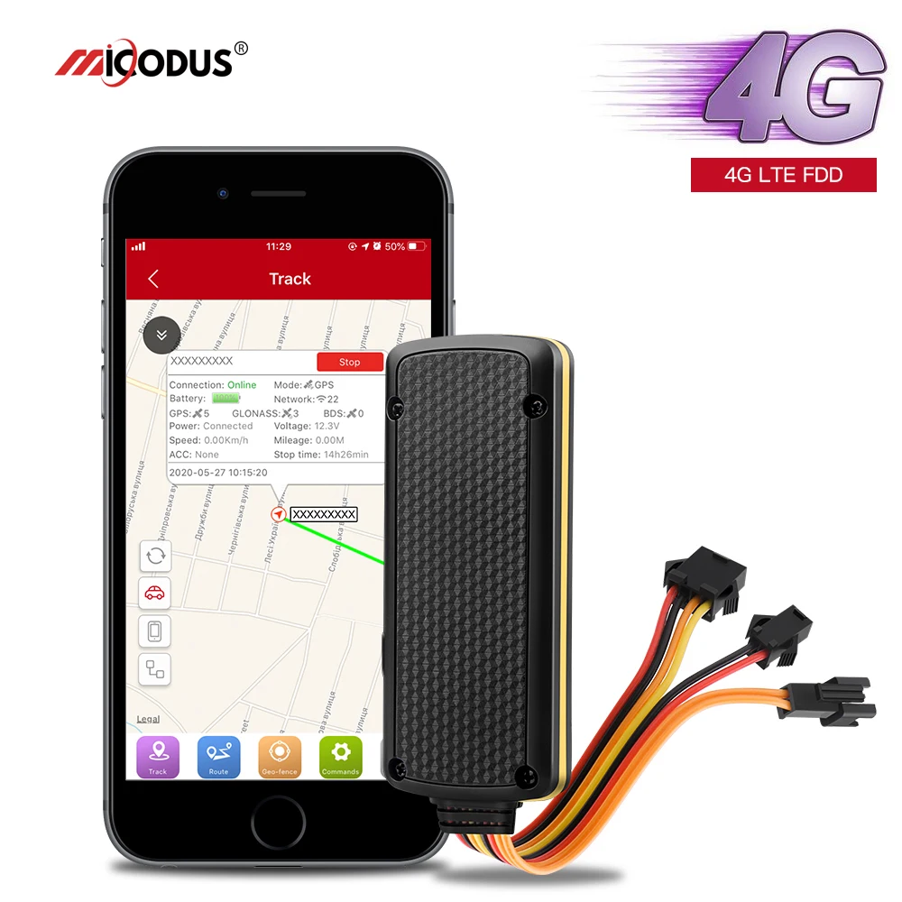 MiCODUS MV401G водонепроницаемая система управления автопарком GNSS Rastreador Gps 4G 2G 3G LTE отслеживание в режиме реального времени Gps-трекер для мотоцикла