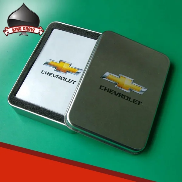 Custom Design Metal Can Tin Box for Playing Card Printing Bridge Poker Size US Saudi Kuwait Paper Plastic Poker Cards