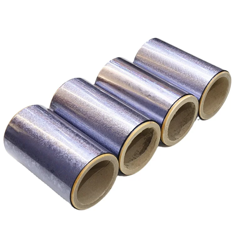 Jinghua Laser New design colorful transparent reactive metal laser foil for paper/PVC/plastic/coated paper/leather