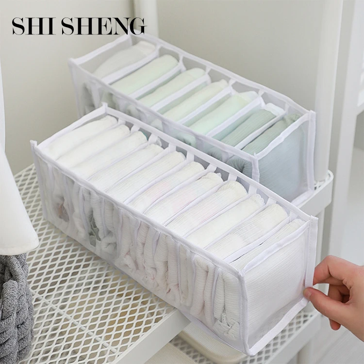 SHI SHENG Fashion Underwear Bra Storage Box Closet Divider Boxes for Underwear Socks Tie Wardrobe Clothes Storage Sets
