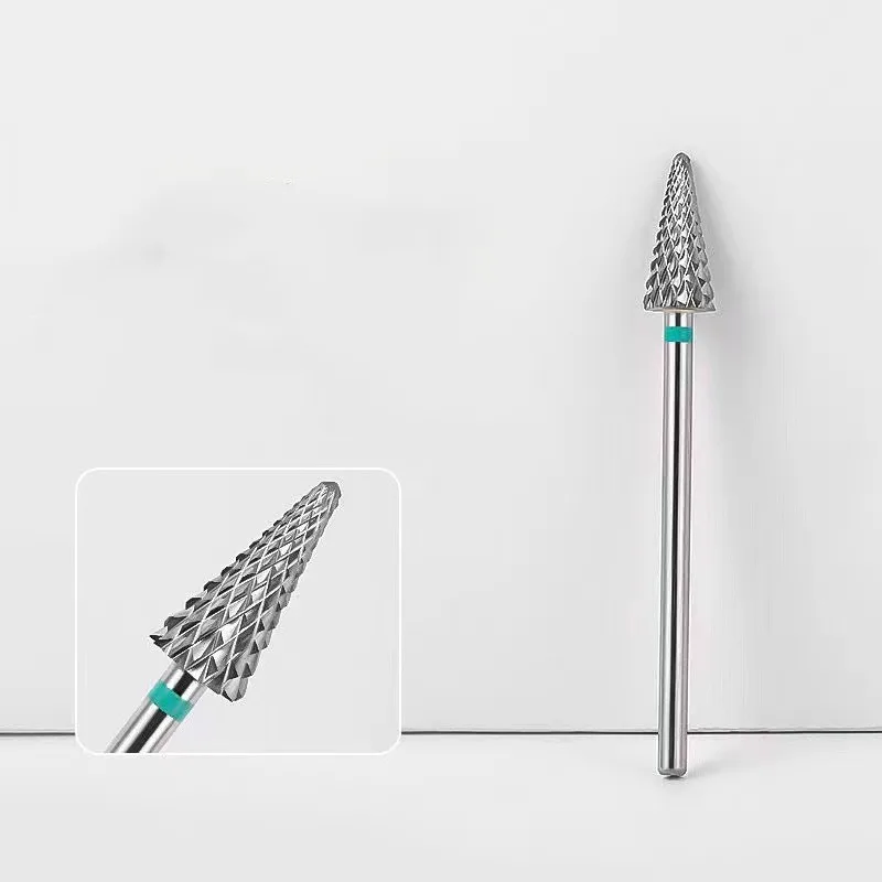 High Quality Tungsten New Nail Art Tungsten Steel Nail Removal Pre-Treatment Grinding Head Umbrella Shape Nail Drill Bit