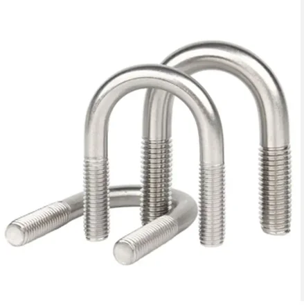 Factory Wholesale 30-200mm Ss304 316 Stainless Steel Din Standard U-Shape Bolts High Quality M8 M16 M22 Anchor U Bolts Custom