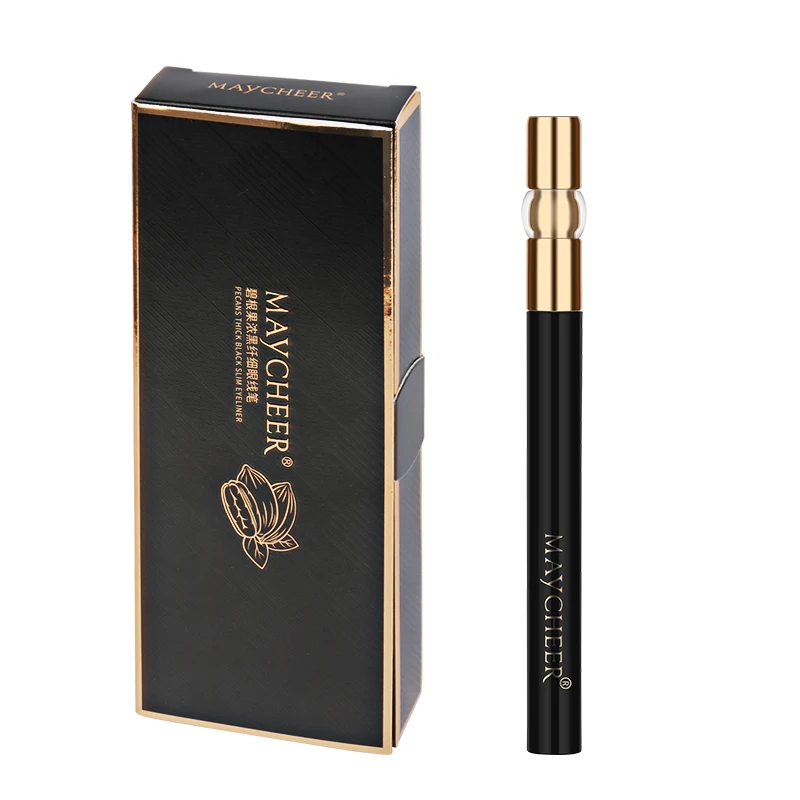 MAYCHEER Super Fine Nip Curved Liquid Eyeliner Private Label Easy To Draw Long Lasting Waterproof Eyeliner Pencil