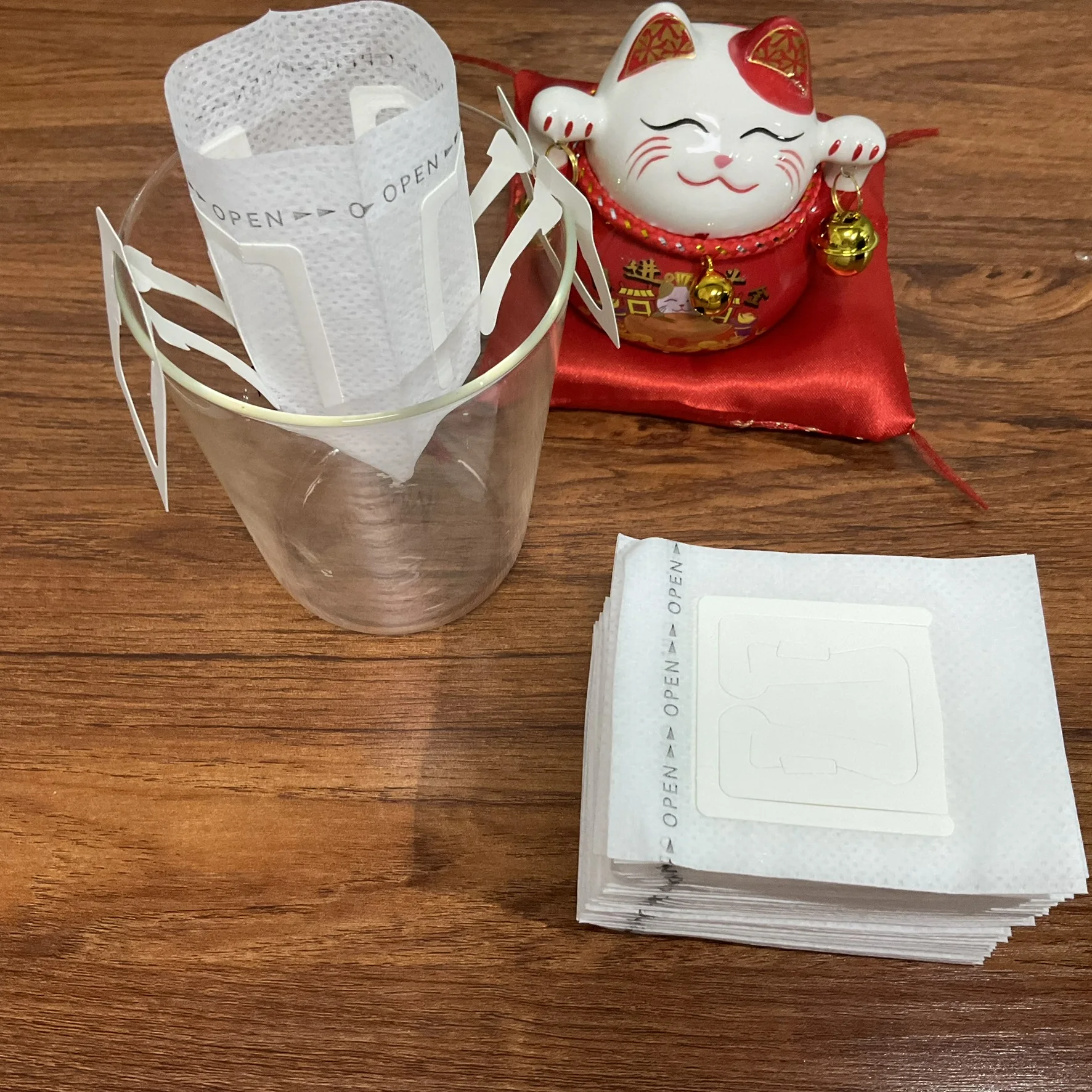 Disposable Coffee Filter Paper Bag In Stock Hanging Ear Drip Coffee Bag