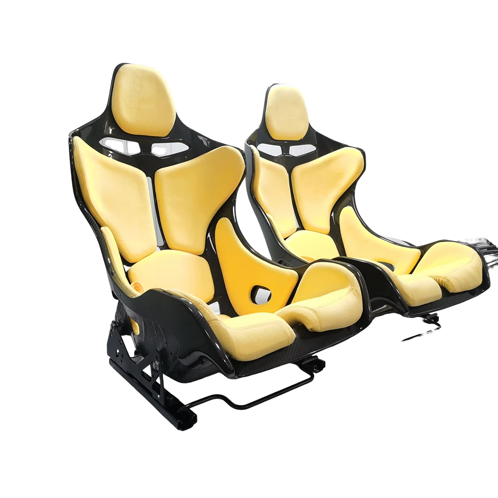 Senna Style Car Seat Covers Full Set Luxury Real Carbon Fiber Seat Car Accessories for Mclaren Sports Seats