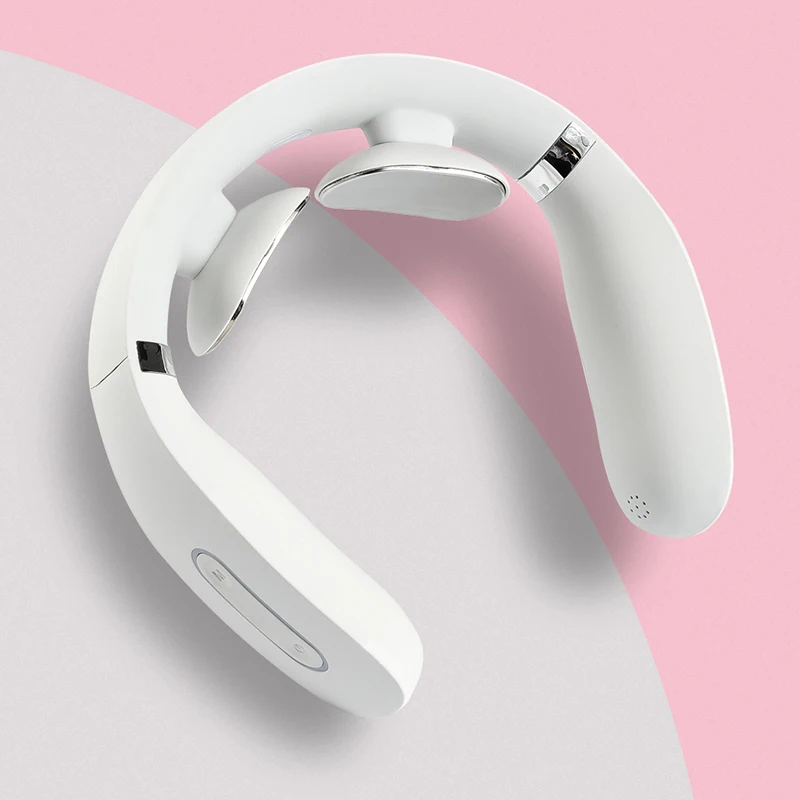 Hi5 Hands-Free Usb Rechargeable 4 modes 15 Levels Multi Functions Portable Smart Massager Neck Electric Wireless Neck Massager