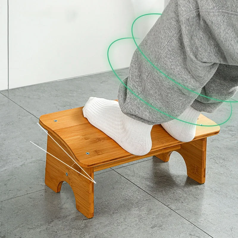 Фабричный бамбуковый ступенчатый стул для детей, ступенчатый стул для туалета, бамбуковый детский стул для ванной комнаты с педалью