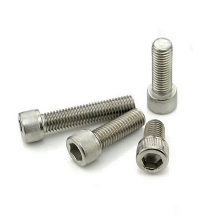 M8-1.25 Hexagon Socket Head Cap Screws Bolts DIN 912 Stainless Steel Bright Finish Machine Full Thread Allen L Key Bolts