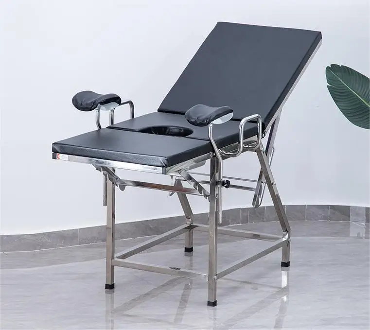 Hot sell cheap Stainless Steel Hospital Delivery Gynecological Bed Labour Examination Table