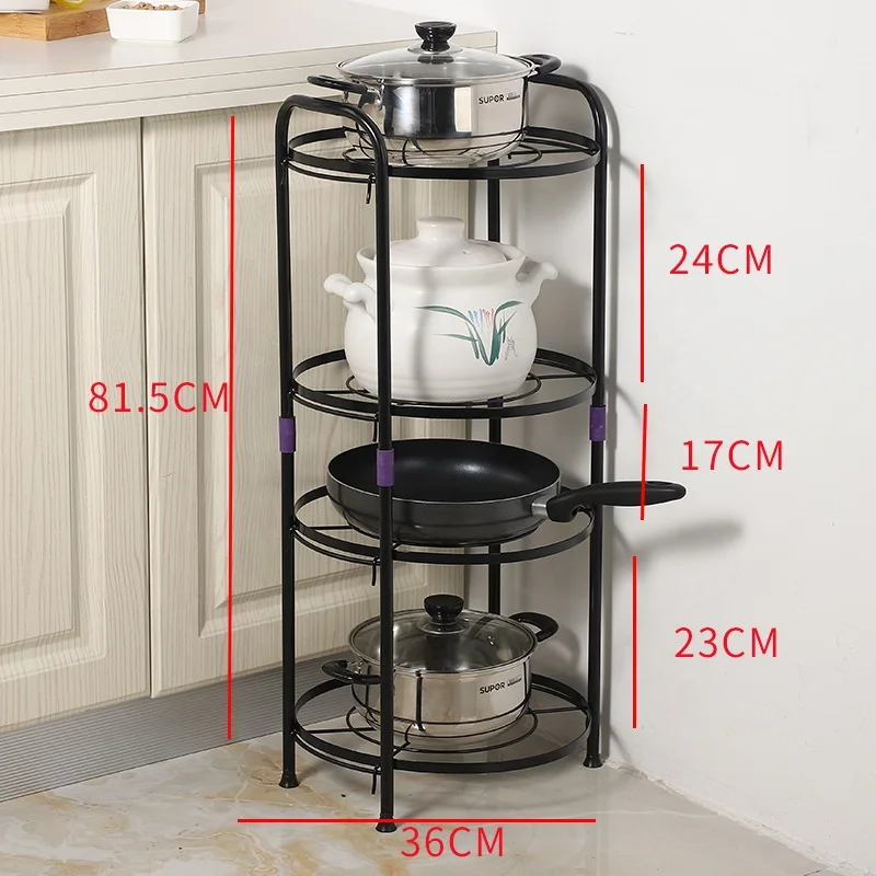 wholesale Metal 2 Tier Kitchen Pot Rack Organizer for kitchen Rack