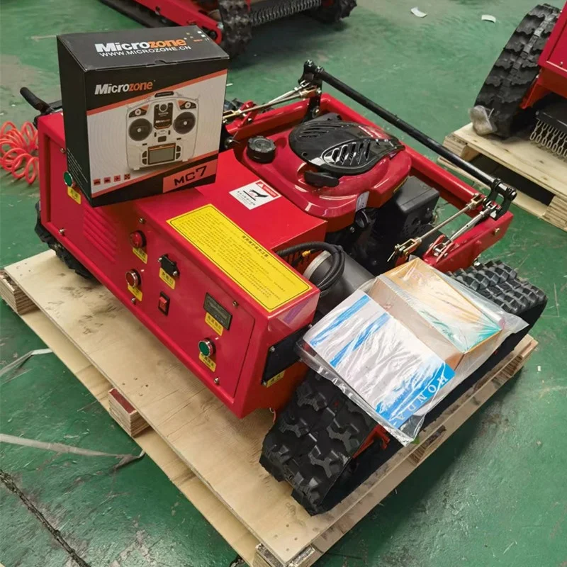 Available in Stock Now  Crawler Zero Turn Lawn Mower With Remote Control For Grass Cutting