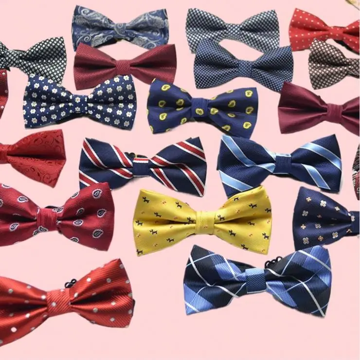 Мужской жаккардовый галстук-бабочка из полиэстера