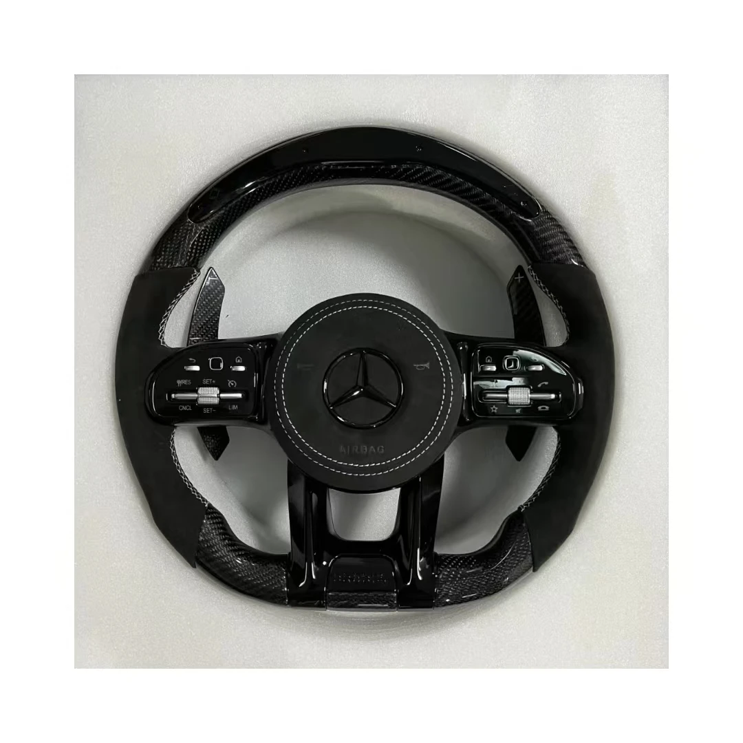 Углеродное Рулевое колесо для Mercedes Benz AMG W204 W205 W211 W203 W212 W176 W213 Cla W210 W124 W177 W221 A C E S Class