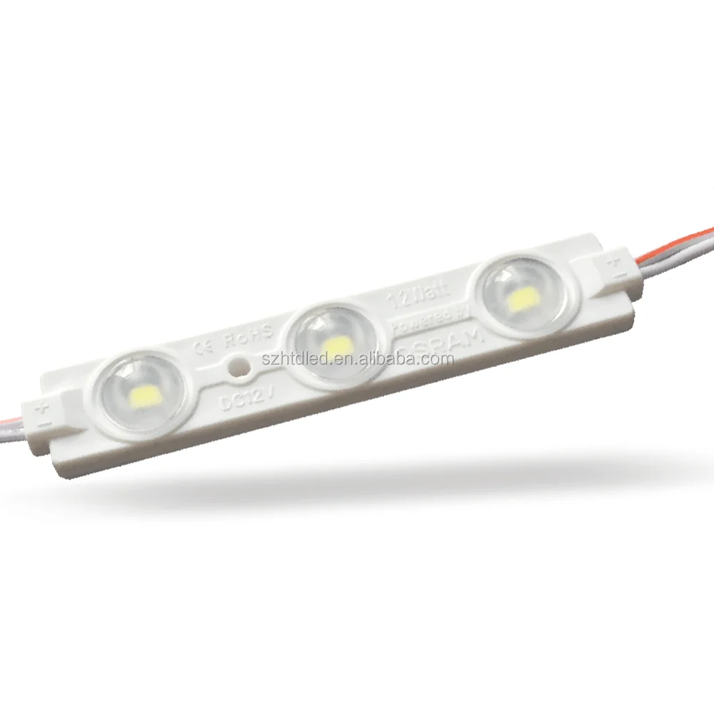 
China factory Waterproof ip67 3LEDs SMD 5730 DC12V Epister/Samsung chip led module for signs 