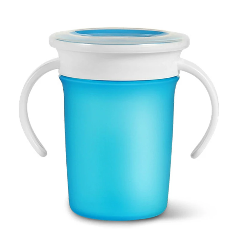 Food Grade product non leaking spill free 360 degree Miracle cup Baby Training trainer cups for infant 6m+