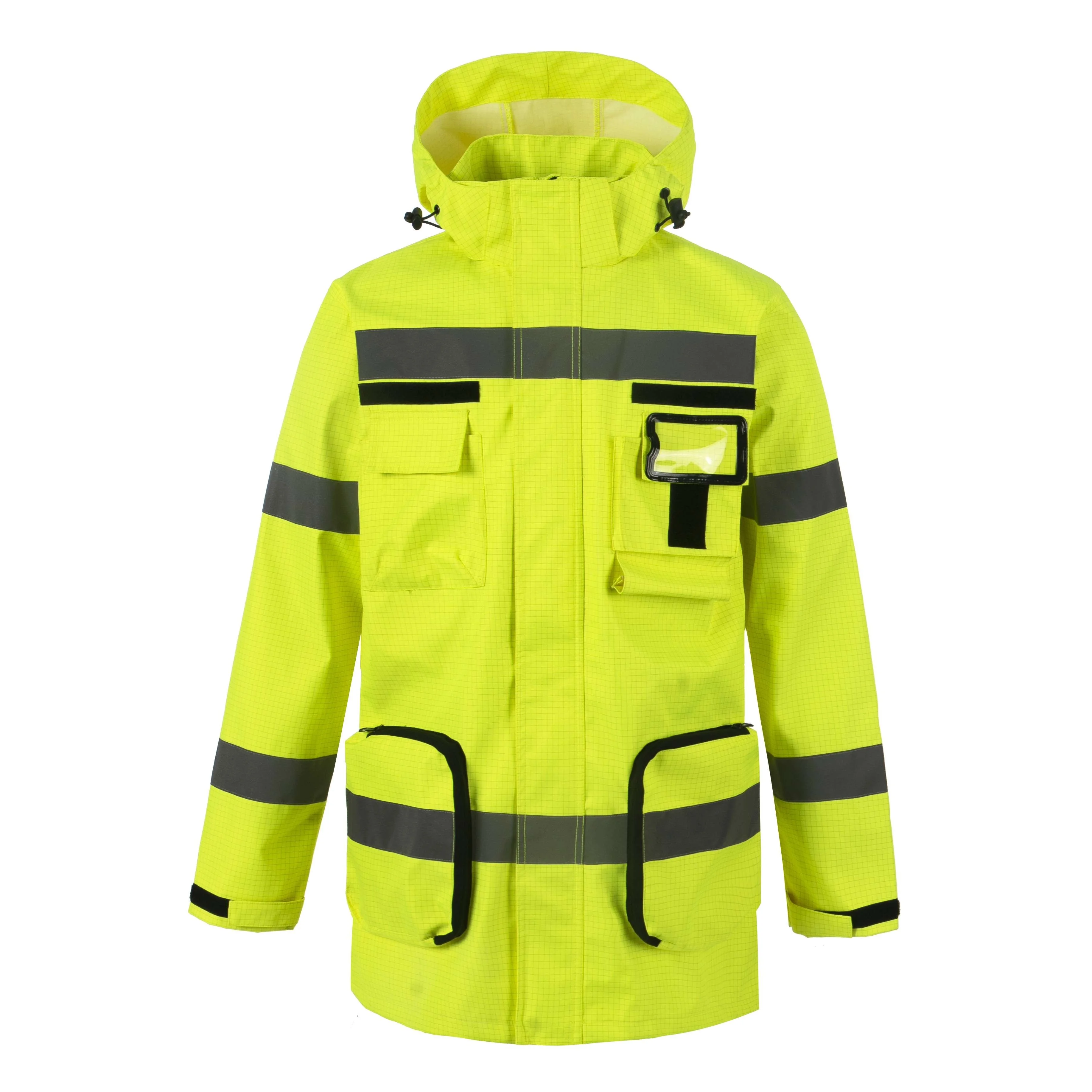IEC61482 ARC Flash Safety Rain Wear EN20471 Waterproof Workwear Protective Jacket