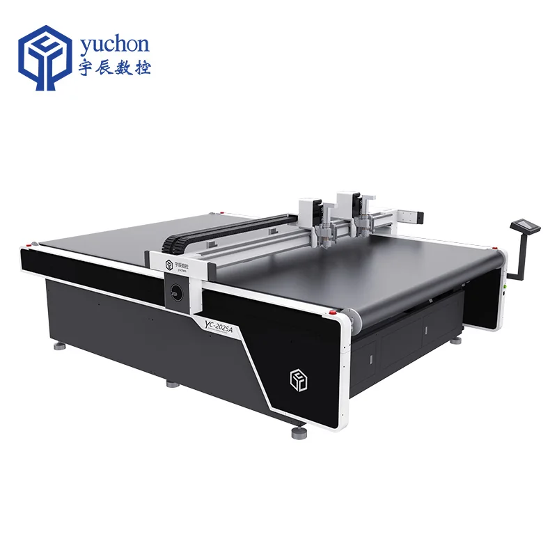 Yuchen Apparel flatbed cutter fabric vibrating knife cutting machine with CE certification