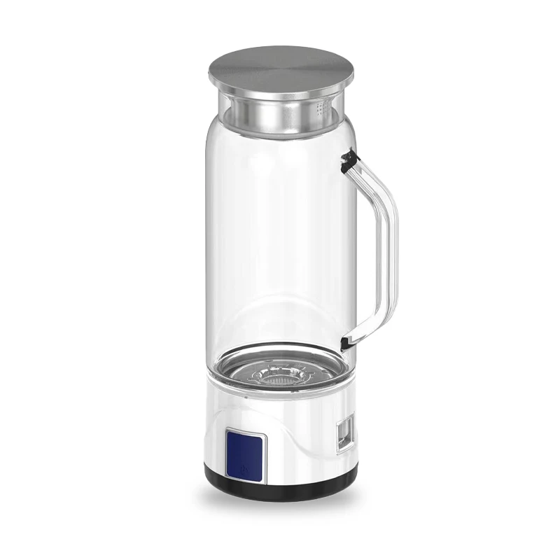Household large capacity 1L hydrogen rich electrolysis water machine glass bottle electrolysis machine heat-resistant kettle