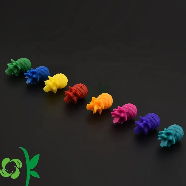 OKSILICONE 6 Pack Silicone Wine Glass Charms Markers Silicone Drink Markers for Wine Glass Champagne Flutes Cocktails