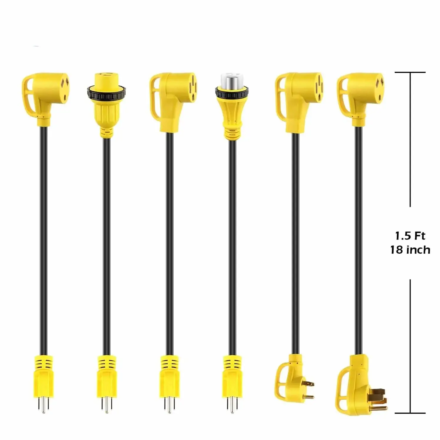 RV Pigtail Marine Shore Power Adapter Cord 30A NEMA 5-30P to NEMA 5-15R socket ,STOW 10Gauge L5-30