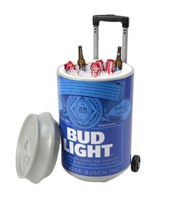 Пластиковая коробка для охлаждения в форме банка уличная льда с тележкой вина и