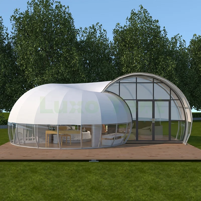 Customer new design  snail tent houses luxury glamping dome resort hotel tent