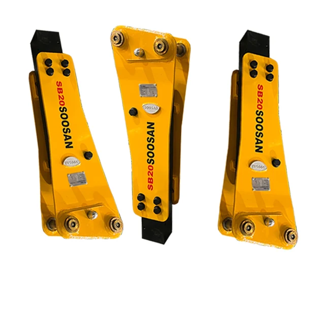 top grade Hydraulic Breakers SOOSAN  SB 20 TOP Type With Chisel 140mm For Excavator 3 to 26 Tons