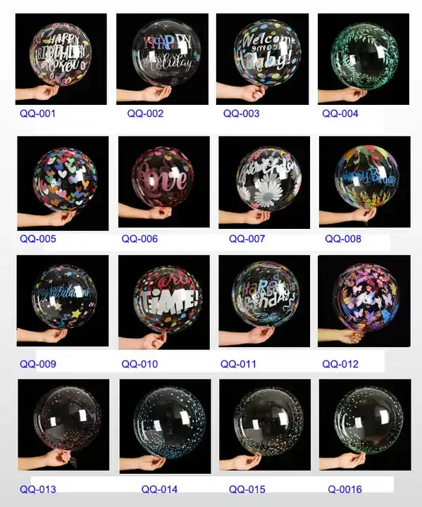 Wholesale Bobo Balloon 18/20/24/inch Holiday Party Light Bobo Balloon Led with Helium Birthday Balloons for Decoration