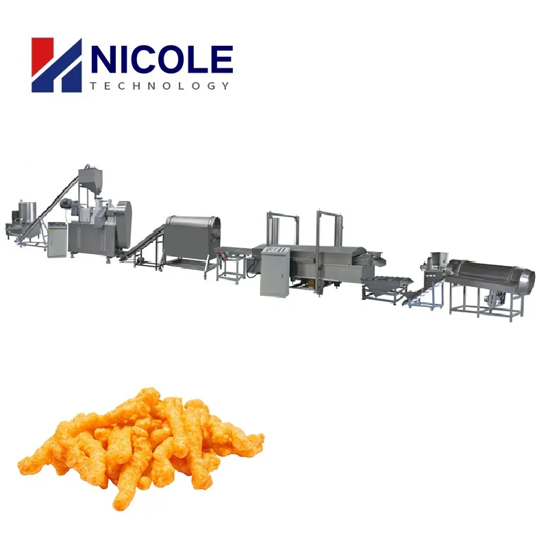 Twist Corn Sticks Cheetos Crunchy Kurkure Snacks Food Production Line Machines