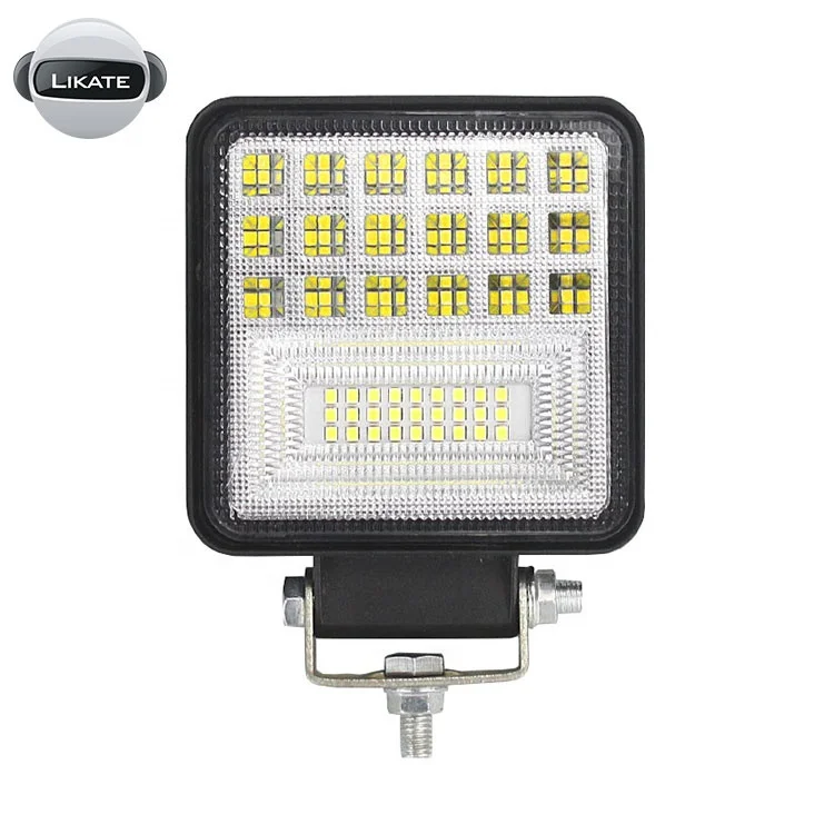 Lkt 126w DRL светодиодные рабочие фары 10 30V 4WD 12v для внедорожников грузовиков автобусов лодок Противотуманные в