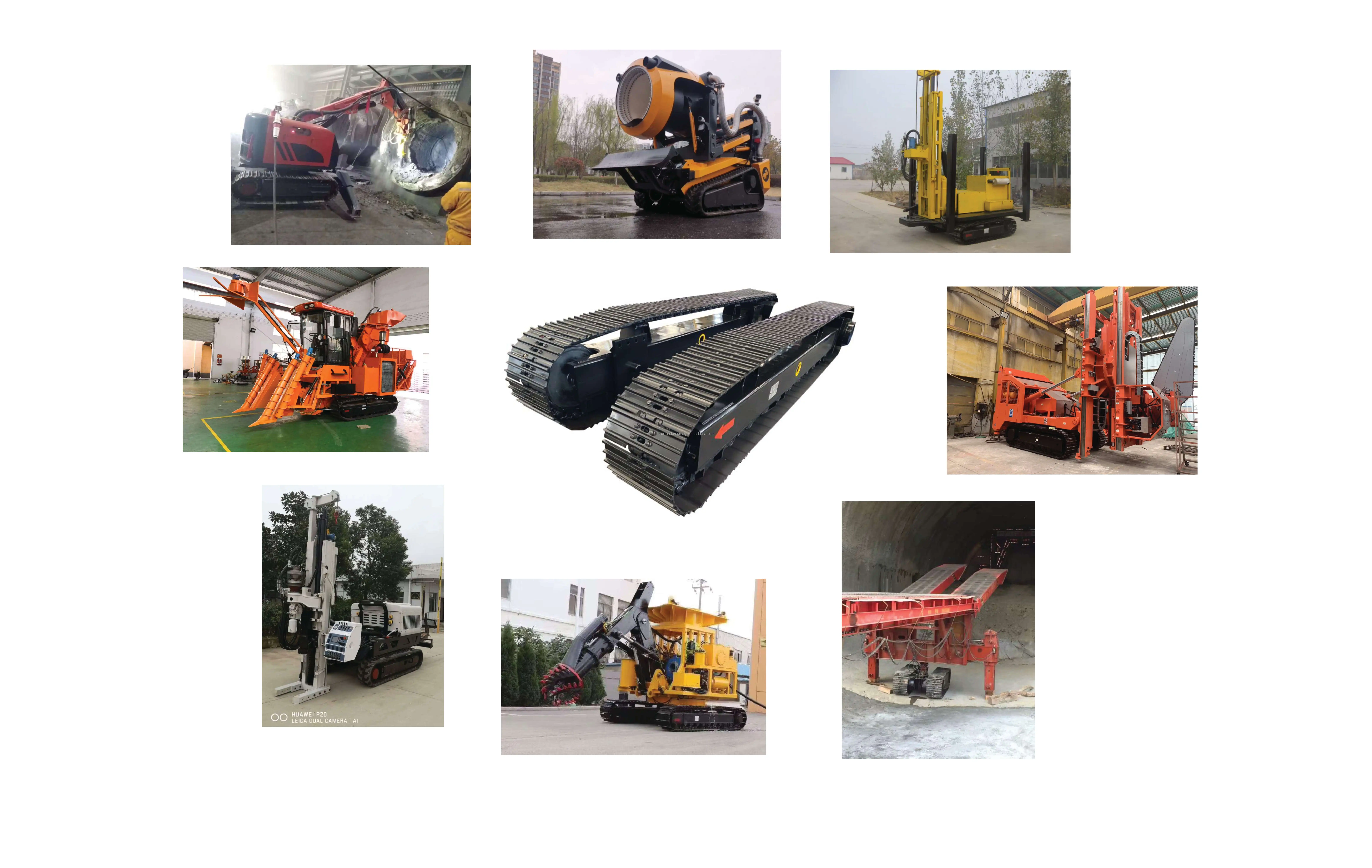 Mining Machine Parts Crawler Steel Track Undercarriage for 90mm Forging Drilling Rig
