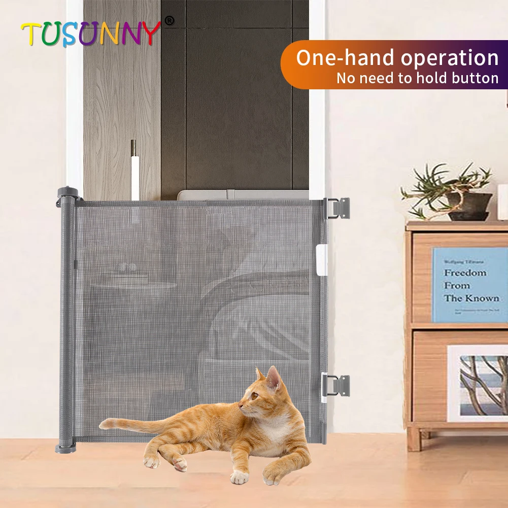Baby Safety Gates Retractable  Dog Gate  Gates For Kids Or Pets Retractable Baby Gate For Stairs House