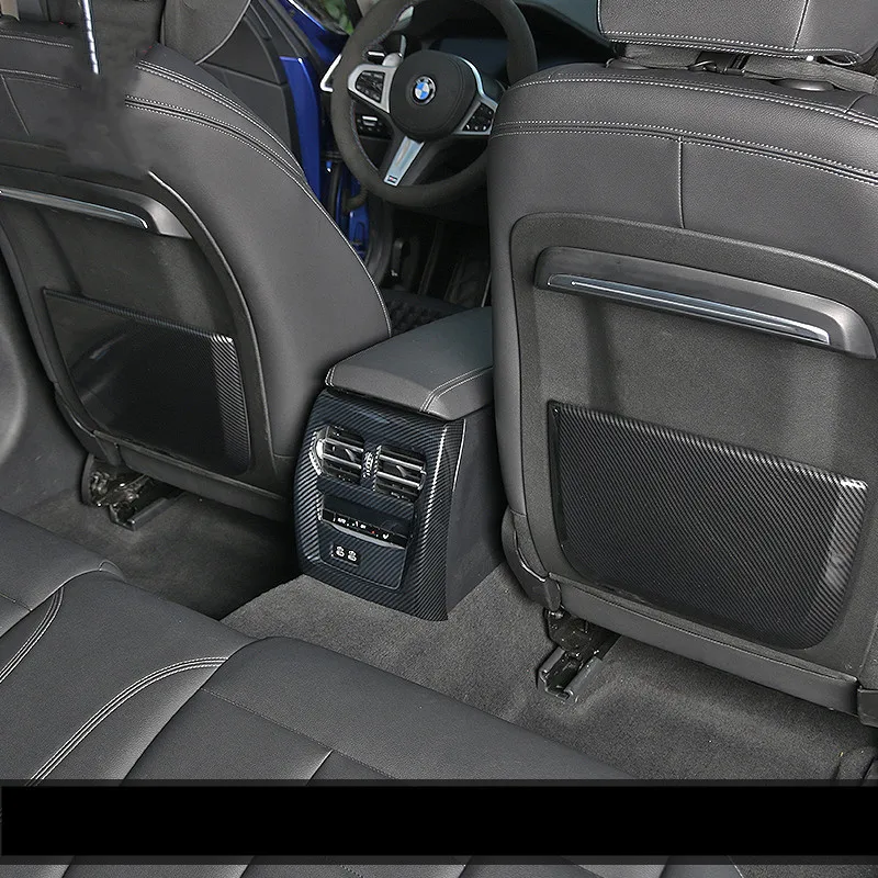 Suitable for BMW new 3 series G20 G28 carbon fiber rear seat anti-kick pad
