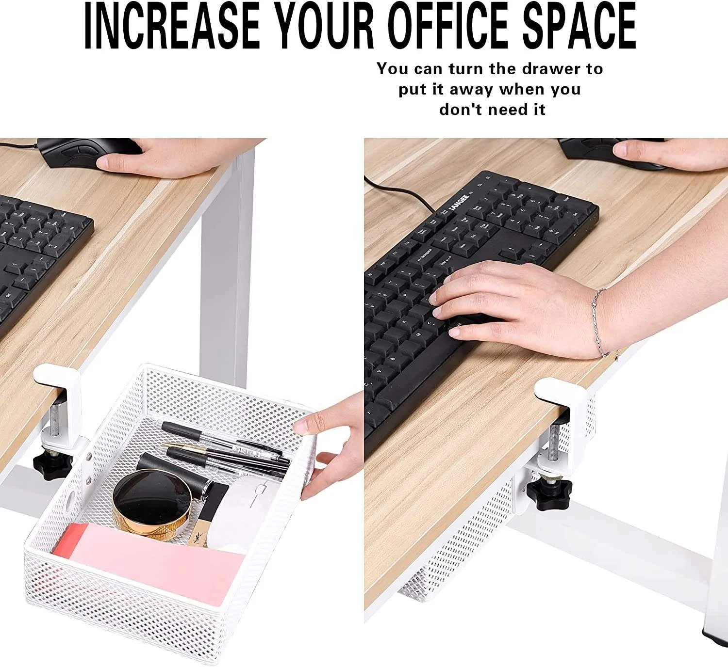 Сетчатый Настольный органайзер и поворотный карандаш с зажимом