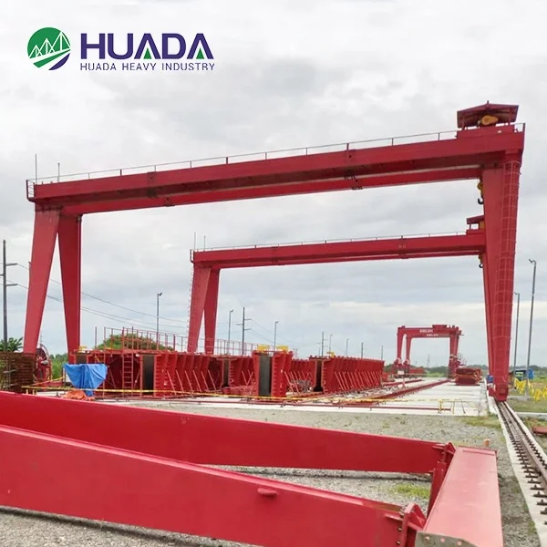 30 tons autopropelled double girder gantry crane for marbre