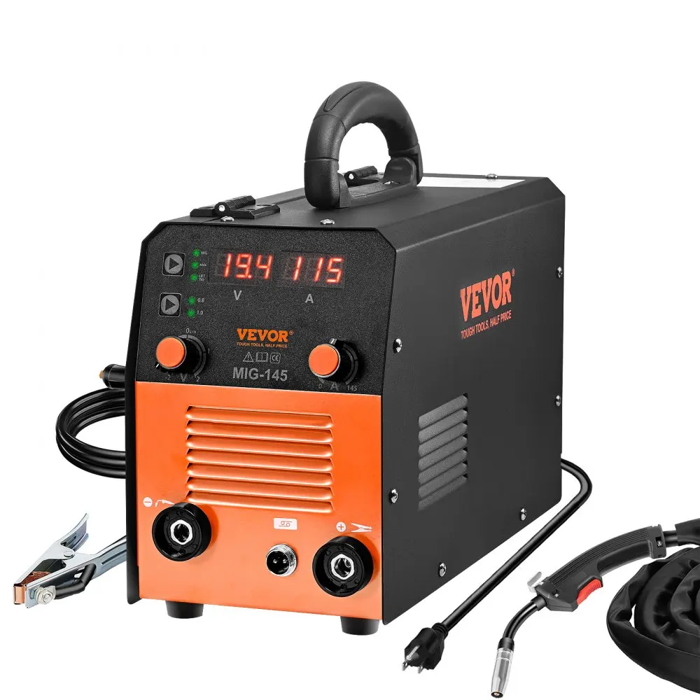 VEVOR TIG Welder 3 in 1, 110V High Frequency TIG/Stick/Clean Welding Machine W/IGBT Inverter, 155Amp Digital Arc Welder