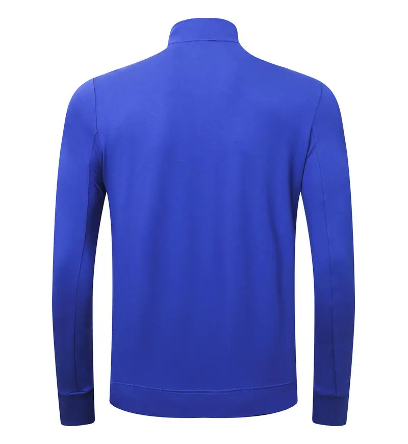 Custom Design Long Sleeve Men Sweatshirt Football Jerseys Sports Jogging Top Jackets Half Soccer Training Tracksuit for Men