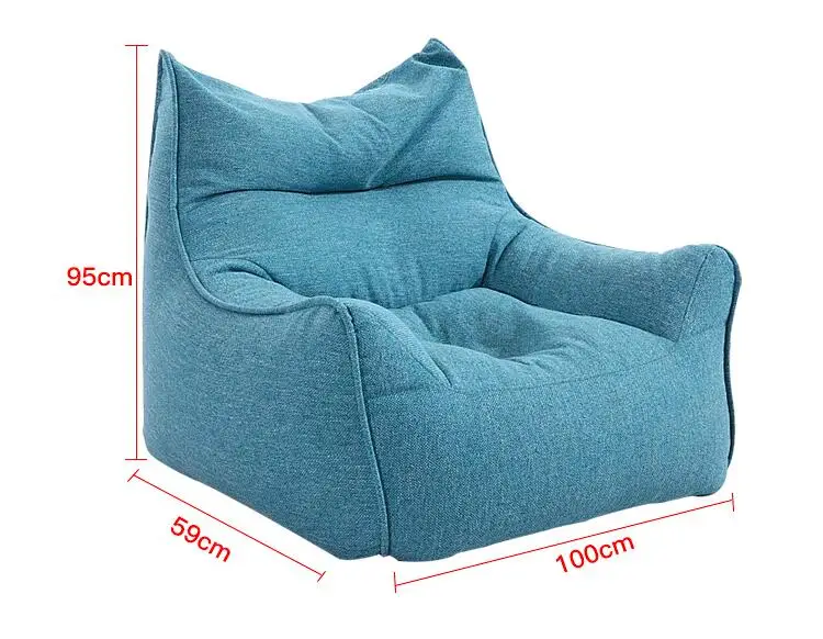 Living room mall furniture Lazy Sofa  Waterproof Lazy Lounger Puff Sofa, Armchair Bean Bag chair cover puff